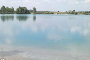 Koupání štěrkoviště Veľký Meder